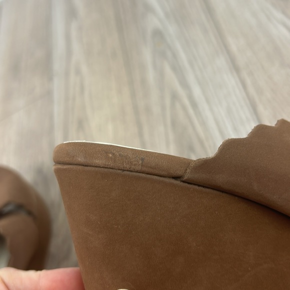 New nwot Chocolat Blu Wedges Bev Nubuck suede - Picture 9 of 10